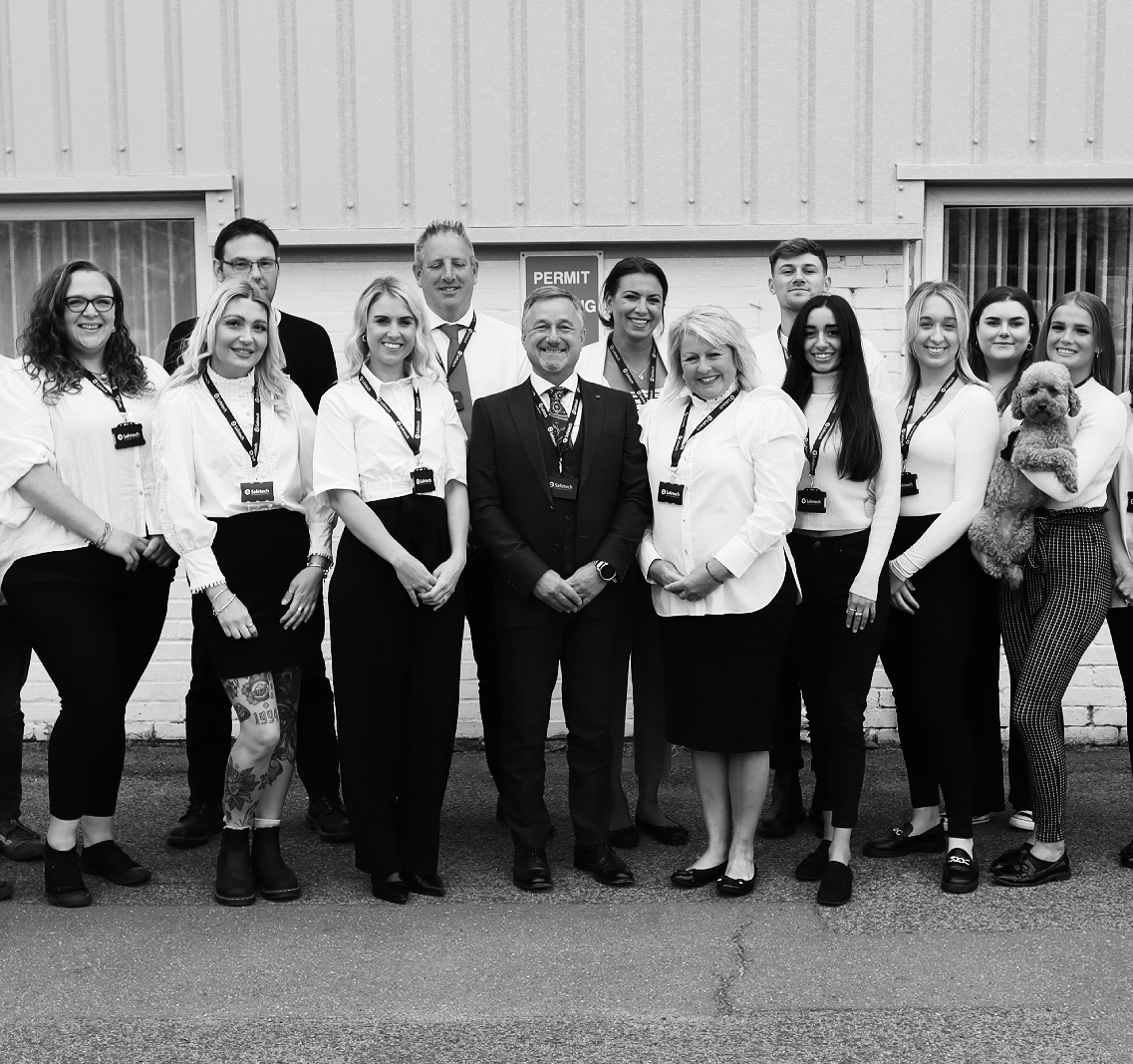 Members of the Safetech team in the Rayleigh office